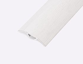 Порог (стык) Русский профиль  разноуровневый ламинированный с дюб, 30*1800 мм, Дуб белый